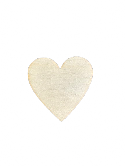 Lot de 5 coeurs à décorer en bois