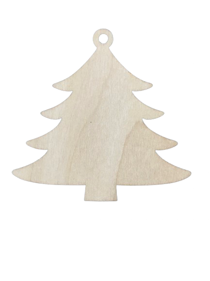 Sapin en bois à décorer