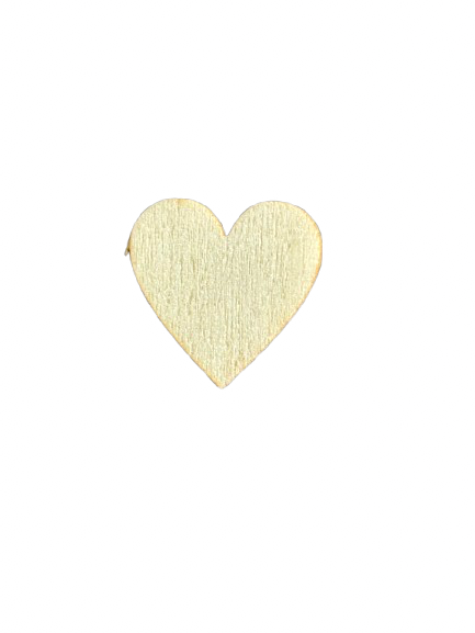 Lot de 10 petits coeurs à décorer en bois